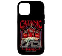 Catanic Panic Satanic Cat Retro Vintage Funny Adult Humor Carcasa para iPhone 12/12 Pro