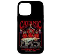 Catanic Panic Satanic Cat Retro Vintage Funny Adult Humor Carcasa para iPhone 13 Pro Max