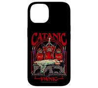 Catanic Panic Satanic Cat Retro Vintage Funny Adult Humor Carcasa para iPhone 14