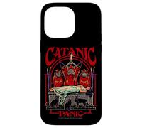 Catanic Panic Satanic Cat Retro Vintage Funny Adult Humor Carcasa para iPhone 14 Pro Max