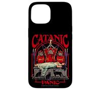 Catanic Panic Satanic Cat Retro Vintage Funny Adult Humor Carcasa para iPhone 15
