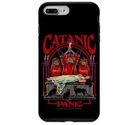 Catanic Panic Satanic Cat Retro Vintage Funny Adult Humor Carcasa para iPhone 7 Plus/8 Plus