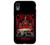 Catanic Panic Satanic Cat Retro Vintage Funny Adult Humor Carcasa para iPhone XR