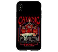 Catanic Panic Satanic Cat Retro Vintage Funny Adult Humor Carcasa para iPhone XS Max