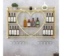 CATANK Expositor de Botellas de Vino, Moderno botellero de Pared, botellero de Metal, botellero de Pared, Soporte de Hierro para exhibición de Vidrio, botelleros de Pared para Botellas de