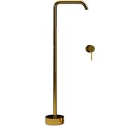 CATANK Free Standing Bath Taps Mixer Hot and Cold Brass Single Handle Concealed Bath Taps Floor Mounted Bath Taps Gold