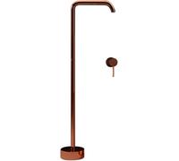 CATANK Free Standing Bath Taps Mixer Hot and Cold Brass Single Handle Concealed Bath Taps Floor Mounted Bath Taps Rose Gold