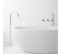 CATANK Freestanding Bath Taps Chrome Hot and Cold Concealed Brass Wall Mounted Bath Shower Mixer Tap