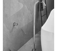 CATANK Freestanding Bath Taps Chrome Single Handle Hot and Cold Concealed Bath Mixer Tap Wall Mounted Brass