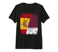 CATAR ESPAÑA Bandera de la Amistad CATAR Camiseta Premium