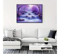 Cataratas de Purple Grove - Puzle de 200 Piezas - Rompecabezas DIY Pintura, Entretenimiento Creativo, para Adultos Mayores de 14 años Decoración del Hogar