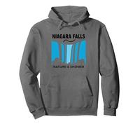 Cataratas del Niágara: Aventura en la Cascada de la Ducha de Sudadera con Capucha, Unisex para Adultos, Asfalto, XL