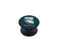 Cataratas del Niágara Nueva York Canadá Cascada Vintage Viajes PopSockets PopGrip Adhesivo
