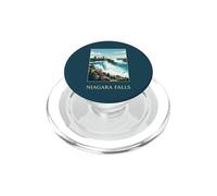 Cataratas del Niágara Nueva York Canadá Cascada Vintage Viajes PopSockets PopGrip para MagSafe