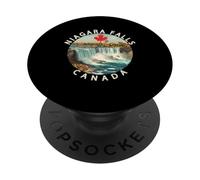 Cataratas del Niágara, Ontario, Toronto y la bandera canadiense PopSockets PopGrip Adhesivo