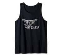Cataratas Victoria, Zambezi River Signature Heart Art - Recuerdo Camiseta sin Mangas