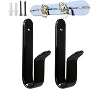 CATASTRBT Soporte Skate Pared 2 Piezas Soporte Esquis Soportes de Pared para Snowboard Estante de Exhibición de Snowboard Skateboard Longboard Monopatin para Habitación Garaje