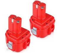 Catastro 2 Piezas 12V 3.6Ah Ni-MH Batería Reemplazo para Makita 1220 Batería PA12 1233 1234 1235 1235B 1235F 192696-2 192698-8 192698-A 193138-9 193157-5
