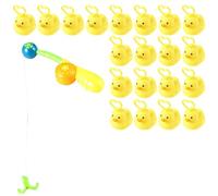 Catch Duck Water Game - Kids Early Educational Hook Toy with Pole Rod | Carnival Bath Time Duckie Floating Set, Playroom Home Preschool Daycare Kindergarten Girls Boys Fun Learning Activities Packs
