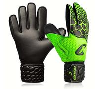 CATCH & KEEP Kralle Junior Pro 3.0 - Guantes Portero Futbol niño - Guantes de Portero niño Profesionales - Falcon Grip Resistentes - Guantes Portero niño, Guantes Futbol niños Portero (3, Verde)