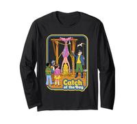 Catch of the Day Mermaid Retro Vintage Funny Adult Humor Manga Larga