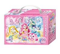 캐치! 티니핑 Catch! Teenieping Shooting Star - Rompecabezas de 100 piezas, princesa mágica, piezas grandes de 52 x 38 cm, incluye póster y pegamento, regalo para niños