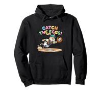 Catch The Eggs Funny Easter Bunny Buceo Atrapa Béisbol Sudadera con Capucha