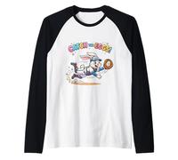 Catch The Eggs Funny Easter Bunny Buceo Catch Baseball Boys Camiseta Manga Raglan