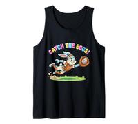 Catch The Eggs Funny Easter Bunny Buceo Catch Baseball Boys Camiseta sin Mangas