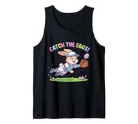 Catch The Eggs Funny Easter Bunny Buceo Catch Baseball Boys Camiseta sin Mangas