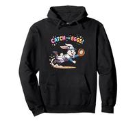 Catch The Eggs Funny Easter Bunny Buceo Catch Baseball Boys Sudadera con Capucha