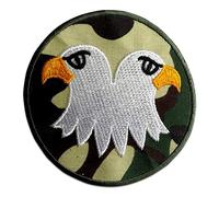 Catch the Patch Águila Militar Ejército Parches Termoadhesivos Militar 7,5 x 7,5 cm para Adultos con Heráldica Escudo Blasón Auténtico Vintage, Carnaval Cosplay Soldado Souvenir Idea España