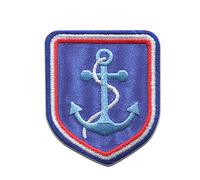 Catch the Patch Ancla Escudo Parche Termoadhesivo 5 x 6,3 cm para Niños Adultos con Marina Costa Vintage Original, Aplique Coser Ropa Vacaciones Cumpleaños Manualidades