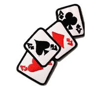 Catch the Patch As De Poker Motero Parche Termoadhesivo 11 x 5 cm para Adultos con Heavy Metal Festival Vintage Original