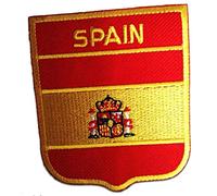 Catch the Patch España Parche Termoadhesivo 6,2 x 7,5 cm para Adultos Niños con Bandera Nacional Tricolor Auténtica, Souvenir Viaje Mundial 2026 Decoración