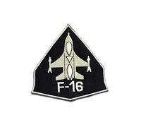 Catch the Patch F-16 Ejército Parches Termoadhesivos Militar 7 x 9 cm para Adultos con Piloto Escuadrón Aviación Original Vintage, Airsoft SWAT Medico Insignia Detalle Auténtico