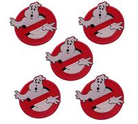 Catch the Patch Ghostbusters Parches Termoadhesivos Set de 5 para Adultos con No-Ghost Símbolo Cazafantasmas Culto Vintage, Ecto-1 Proton Pack Slimer Fan Detalle Auténtico