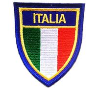 Catch the Patch Italia Parche Termoadhesivo 6 x 7,4 cm para Adultos Niños con Bandera Nacional Tricolor Auténtica, Souvenir Viaje Mundial 2026 Decoración