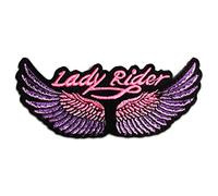 Catch the Patch Lady Rider Motera Parche Termoadhesivo 11 x 5 cm para Adultos con Motero Chaleco Heavy Metal Rocker, Manualidades DIY Regalo Idea Original Detalle