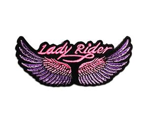 Catch the Patch Lady Rider Motera Parche Termoadhesivo 11 x 5 cm para Adultos con Motero Chaleco Heavy Metal Rocker, Manualidades DIY Regalo Idea Original Detalle