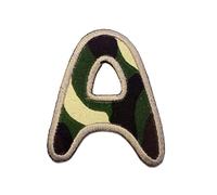 Catch the Patch Letra A Militar Parches Termoadhesivos Letras 6,3 x 5,3 cm para Niños Adultos con Nombre Iniciales Monograma Personalizado, Deporte Equipo Fútbol Números Decoración Ropa