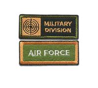 Catch the Patch Militar División Air Parches Termoadhesivos Insignias 2,4 x 6 cm para Adultos con Galón Veterano Táctico Auténtico Original, Carnaval Cosplay Soldado Souvenir Idea España