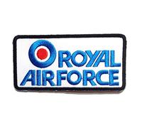 Catch the Patch Royal Fuerza Aérea Ejército Parches Termoadhesivos Militar 9,3 x 4,7 cm para Adultos con Piloto Escuadrón Aviación Original Vintage, Airsoft SWAT Medico Insignia Detalle Auténtico