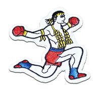 Catch the Patch Tailandia Boxing Muay Thai - Parches Termoadhesivos Bordados Aplique para Ropa, Tamaño: 6,8 x 8 cm