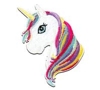 Catch the Patch Unicornio Parches Termoadhesivos Fantasía 6,9 x 4,4 cm para Niña con Tela Tejido Algodón Original, Mágico Princesa Ropa Pantalones Jeans Coser Reparación