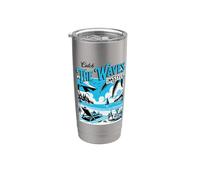 Catch The Waves In Style Vaso térmico de acero inoxidable de doble pared