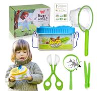 Catcher de Insectos para niños, 6 Piezas Kit de Captura de Insectos para niños con Lupa, Pinzas, Cather, Net & Guía, Kit de Captura de Mariposas para al Aire Libre (Azul)