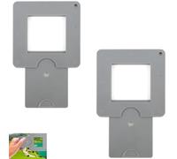 Catcher de Vista 2 Piezas para Artistas, Visor de Arte Ajustable portátil con Mecanismo Deslizante para el Paisaje de Arquitectura de fotografía