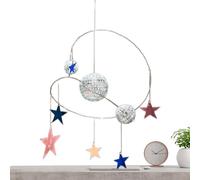 Catcher del sol al aire libre, Espiral Mirror Disco Ball Catcher con estrellas | Maker Rainbow Ornament Art Ornament for Home Living Room Study Balcony Window Patio