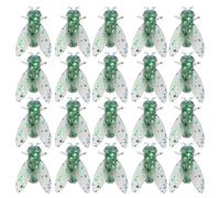 Catching Made Simple 20pcs Fly Fishing Soft Baits Diseñado para la máxima potencia de atracción (L verde)